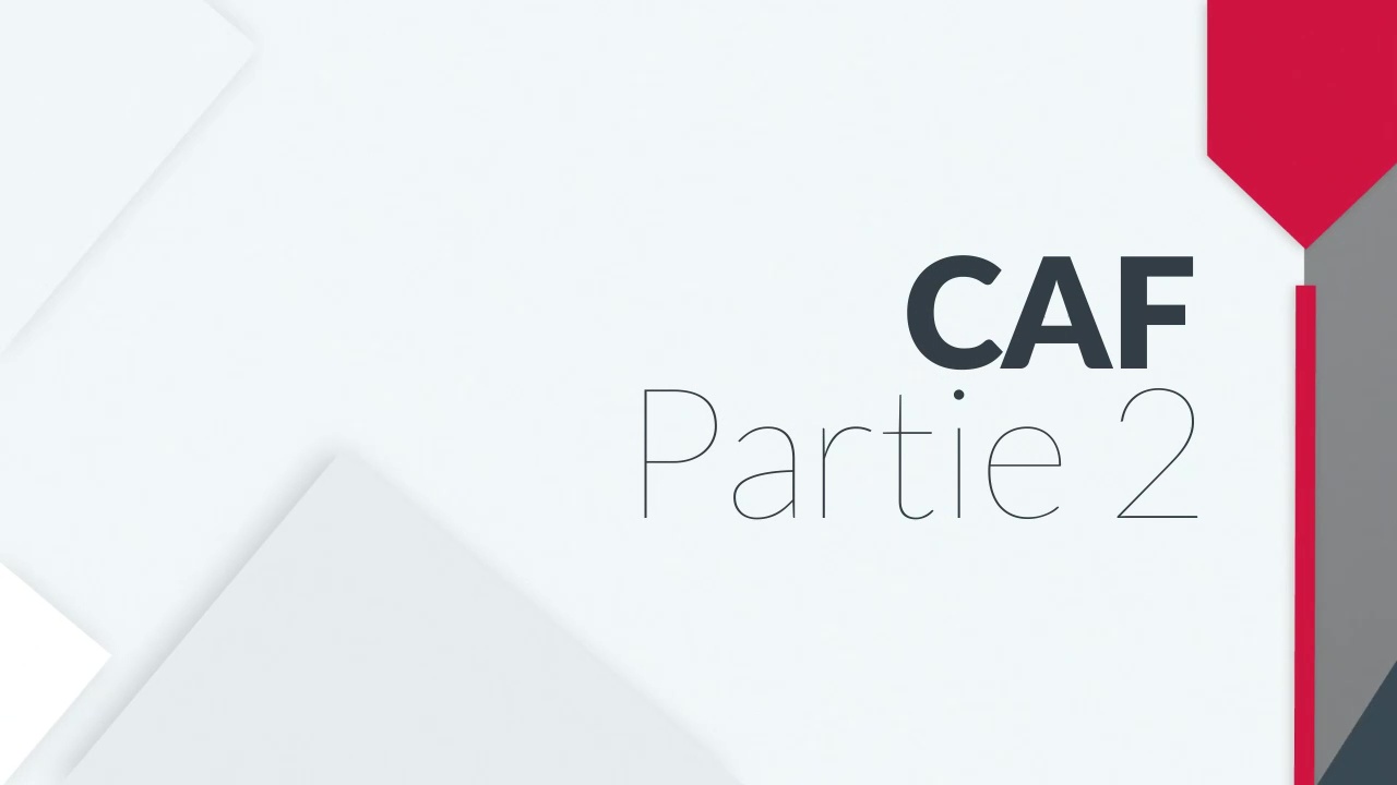 Lire la suite à propos de l’article Cours vidéo CAF – Part 2